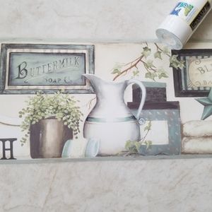 Wallpaper Border French Country Bathroom